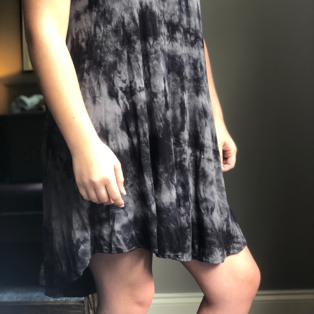 high low tie dye dress